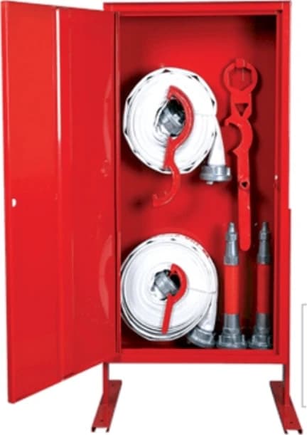 Above-ground fire hydrant cabinet