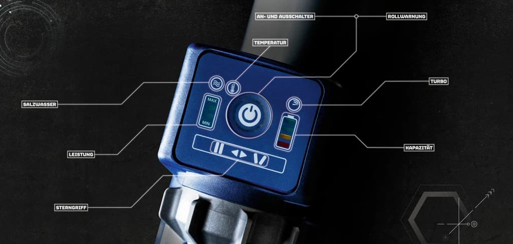 LUKAS tool control panel with its status indicators